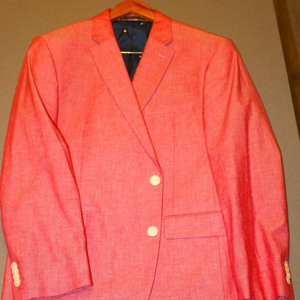 Tommy Hilfiger 44S Modern-Fit Chambray Sport Coat